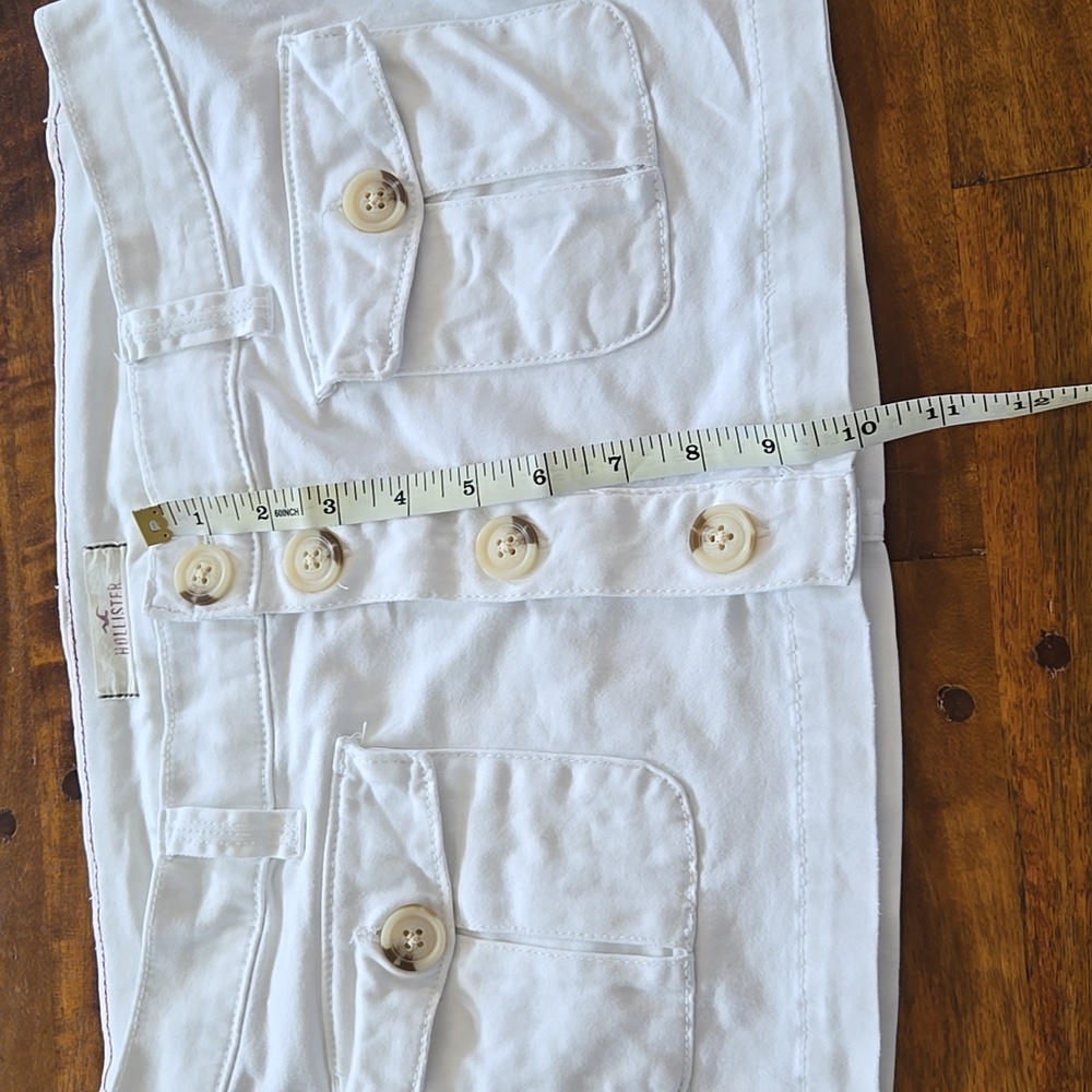 Hollister Rare Y2K Vintage White Low-Rise Micro Mini Skirt Size 7 - Picture 7 of 7